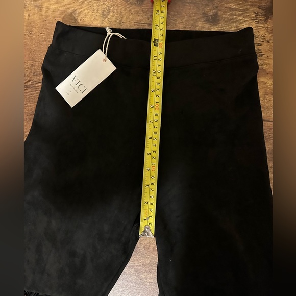 💜Vici Collection💜Hudson High Rise Faux Suede Leggings-Black - Picture 11 of 12